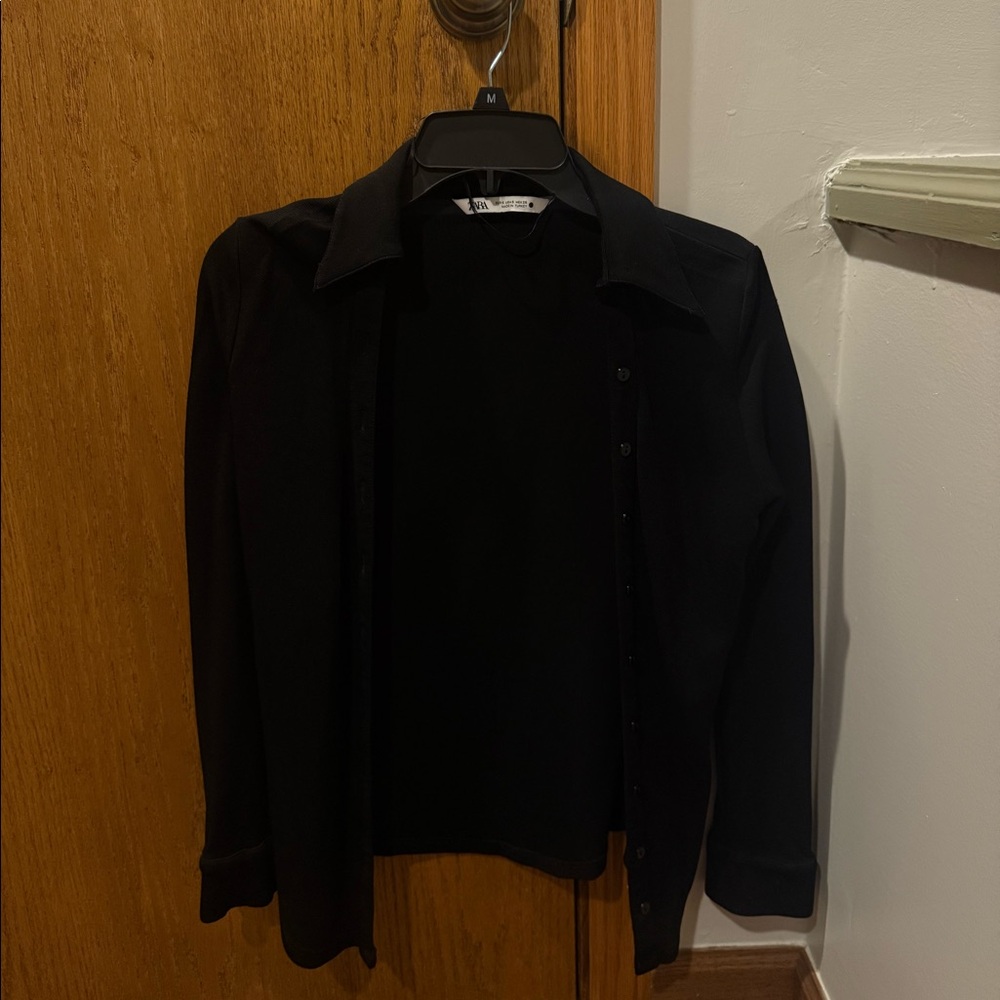 Black Zara Button Up